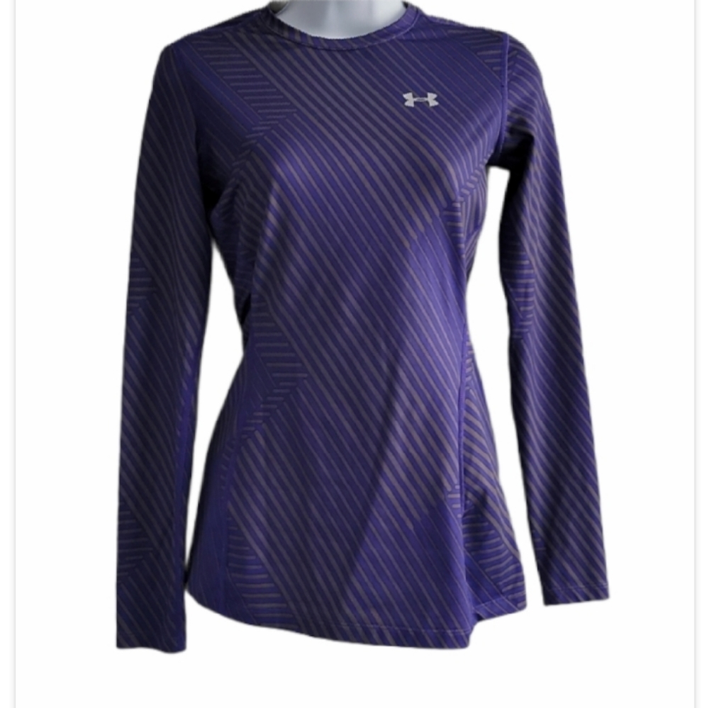 UNDER ARMOUR fitted cold gear purple long sleeve Size XS